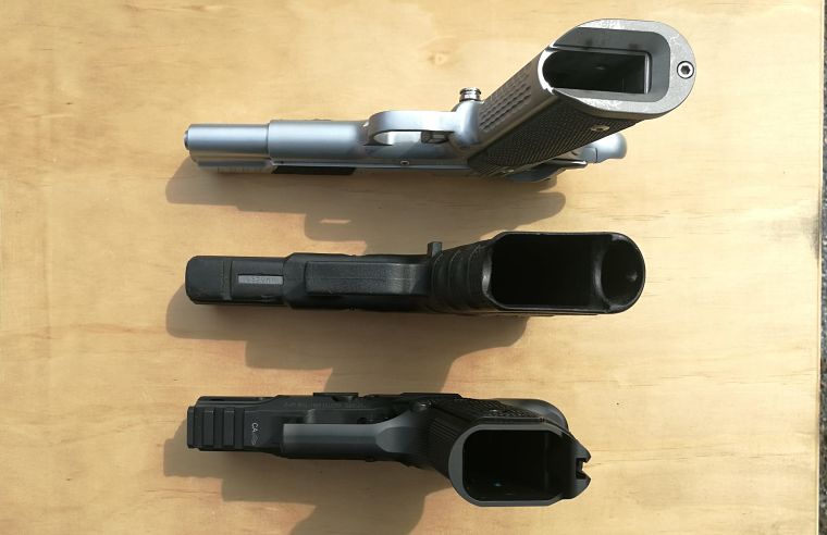 Walther Q4 SF Comparativa Empuñaduras